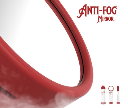 Pocket Size Keister - Shower Shaving Mirror -  Anti Fog, Anti Scratch, - Fits Tall Shaving Cream Gel Cans & Small Tubes