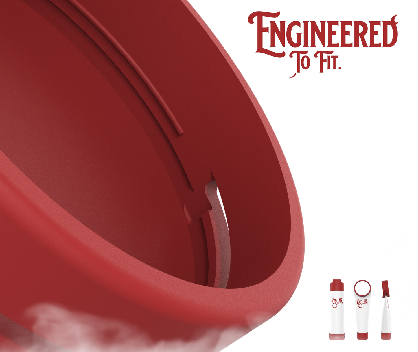 Original Size Keister- Shower Shaving Mirror - Anti Fog, Anti Scratch, - Fits Large Shaving Cream Cans & Tubes